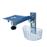 Aluminum Alloy Swivel Wall Mount Bracket with Storage Basket Equipment Monitor Stand
