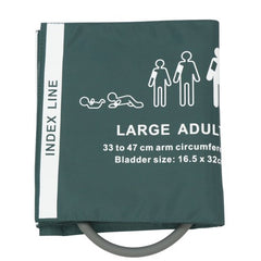 Medical Large Adult Replacement Blood Pressure NIBP Cuff Single Tube Without Connector For Upper Arm Circumference 13-18.9 Inches (33-48 cm)