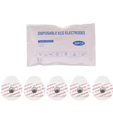 Disposable electrodes with basic button pad for ECG cable connection 50 pcs