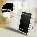 Portable 3-channel ECG machine with 12 lead electrodes, 7-inch touch screen LCD and digital color display