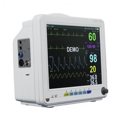Veterinary Multi-Parameter Veterinary Patient Monitor NIBP SPO2 ECG TEMP RESP PR Vital Signs ICU CCU Patient Monitor