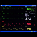 8 Inch ICU CCU Vital Sign Patient Monitor 6 parameter TFT Color ECG NIBP RESP TEMP SPO2 PR