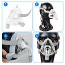 CPAP Full Face Mask For Sleep Apnea With Free Adjustable Headgear