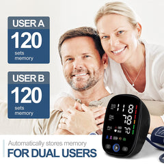 Upper Arm Blood Pressure Monitor – Automatic Digital BP Cuff with LED Display
