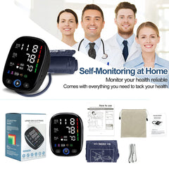 Upper Arm Blood Pressure Monitor – Automatic Digital BP Cuff with LED Display