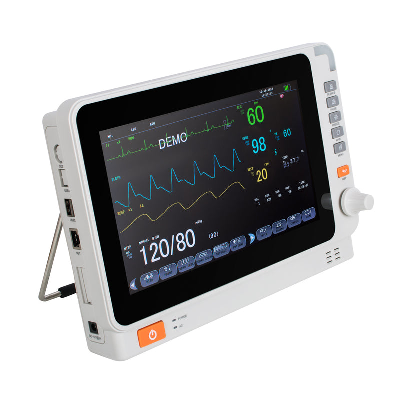 10 Inch Multi-parameter Monitor ICU CCU Vital Sign Dental Patient Monitor ECG NIBP RESP TEMP SPO2 PR