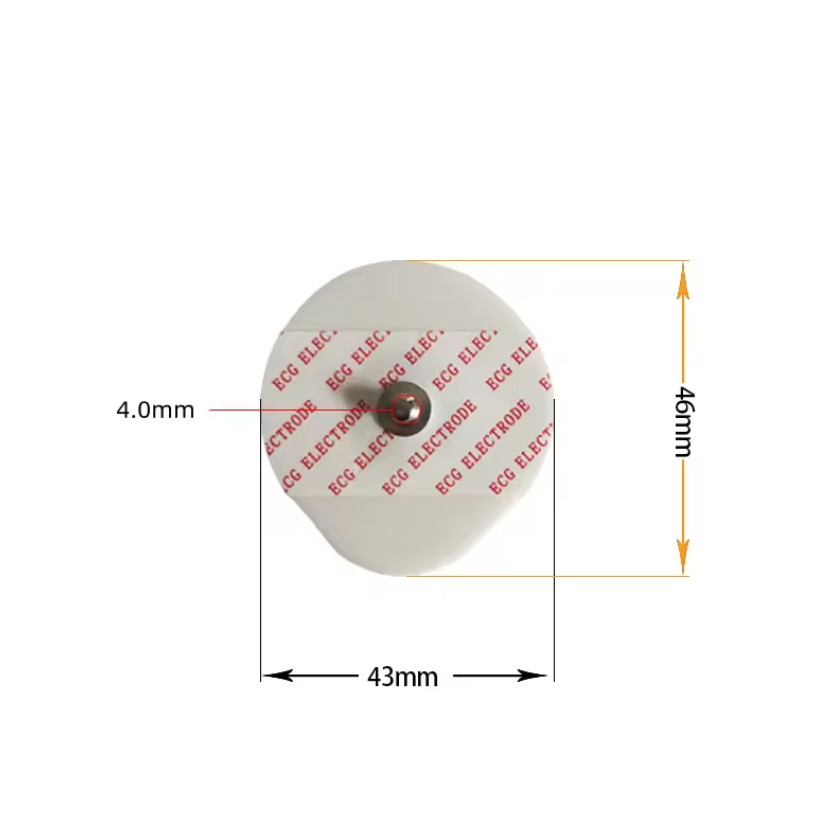 Disposable electrodes with basic button pad for ECG cable connection 50 pcs