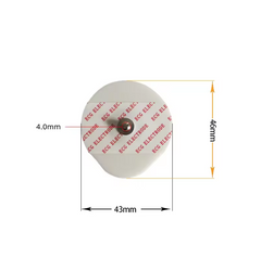 Disposable electrodes with basic button pad for ECG cable connection 50 pcs