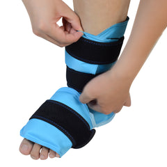 1 Pcs Reusable Hot Cold Ice Pack Wrap Cold Therapy Pack for Foot Ankle Pain Relief Gel Ice Wrap