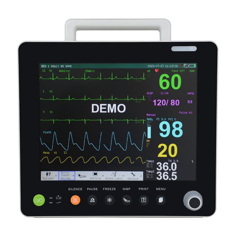 12 Inch Portable TFT Multi-parameter Patient Monitor