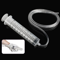 (Only sent to Europe) 2PCS 100ML Plastic Syringe And Tube For Hydroponics Lab Medical