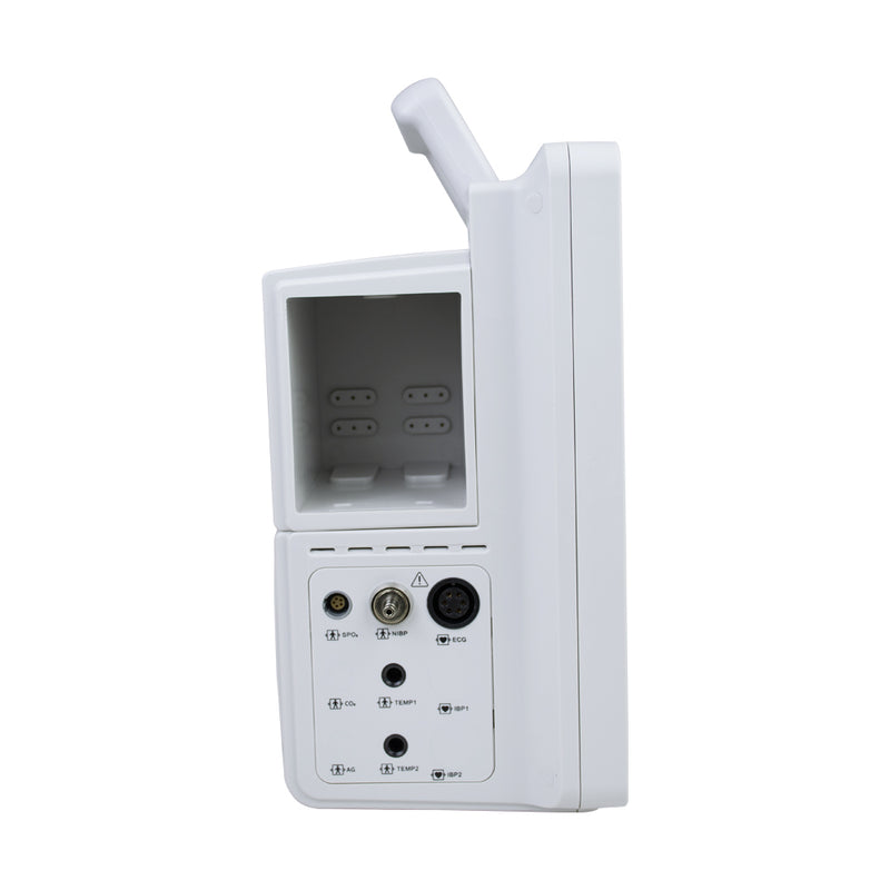 Portable 12 Inch Multi-parameter Plug-in Patient Monitor ECG NIBP RESP TEMP SPO2 PR
