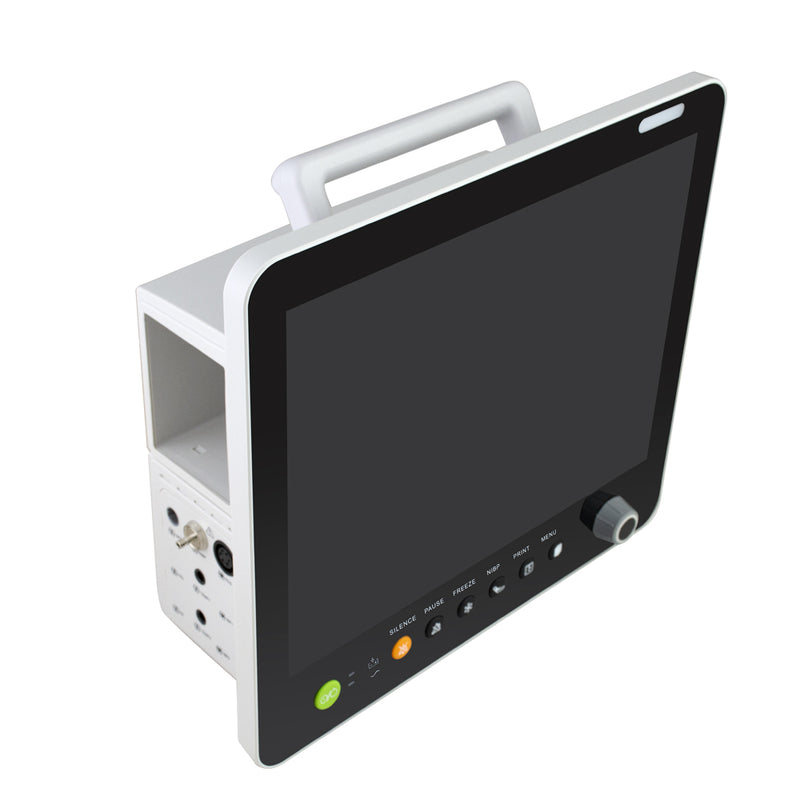 15 Inch Multi-parameter LCD Display Modular Plug-in Patient Monitor ECG NIBP RESP TEMP SPO2 PR