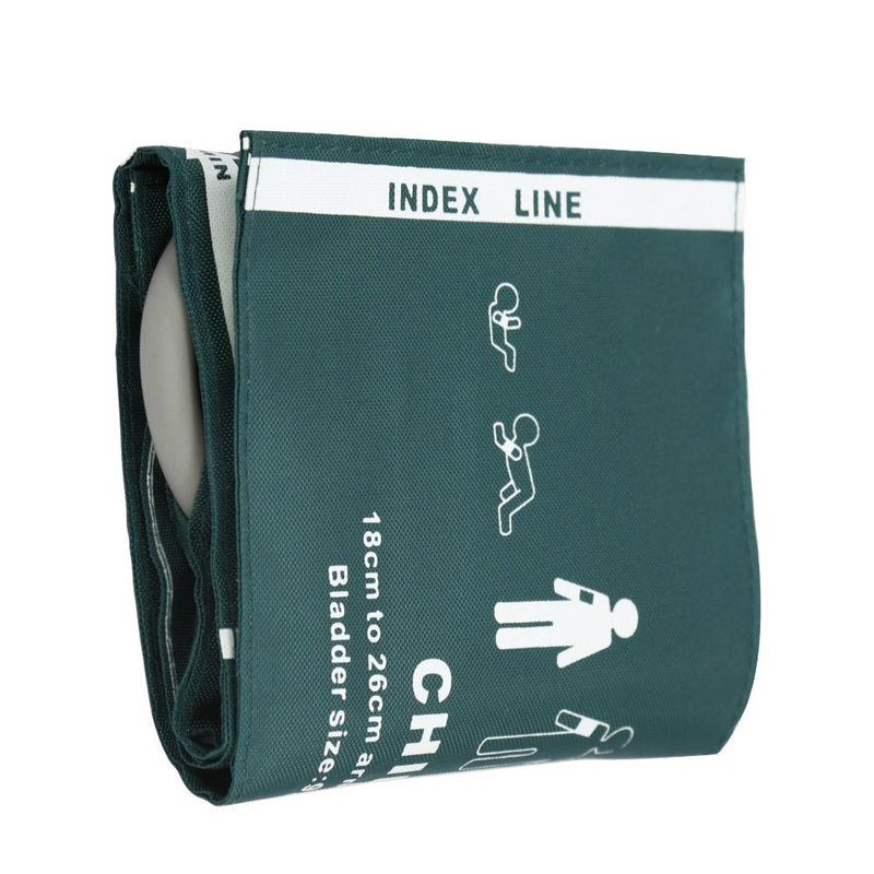 Pediatric Arm Blood Pressure Cuff Medical Patient Monitor with NIBP Cuff - Fits 18 to 26 cm - Dimensions 9.8 x 18 cm