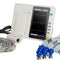 Portable 3-channel ECG machine with 12 lead electrodes, 7-inch touch screen LCD and digital color display