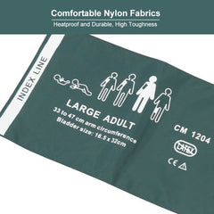 Medical Large Adult Replacement Blood Pressure NIBP Cuff Single Tube Without Connector For Upper Arm Circumference 13-18.9 Inches (33-48 cm)