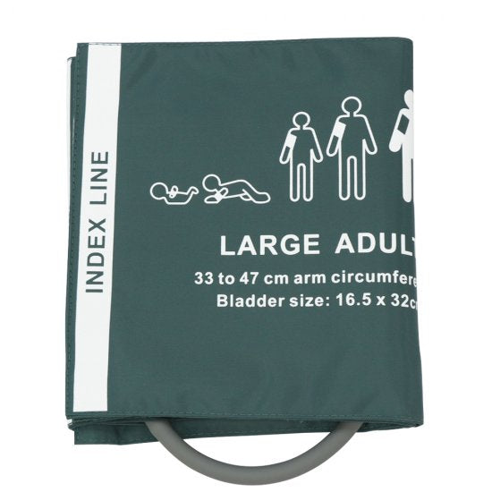 Medical Large Adult Replacement Blood Pressure NIBP Cuff Single Tube Without Connector For Upper Arm Circumference 13-18.9 Inches (33-48 cm)