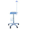 Medical standing rolling cart with large platform and cable hanger medical cart ECG machine cart