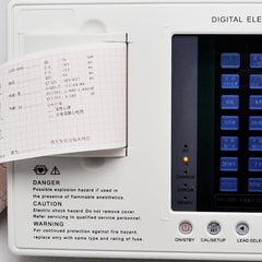 7-inch Color LCD Portable Digital 3-channel 12-lead Electrocardiograph ECG Machine EKG Machine