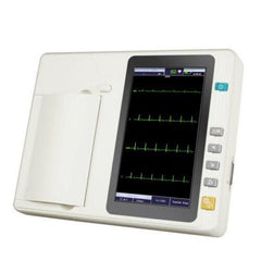 Revolutionize Cardiac Care with Carejoy's Portable ECG EKG Machine - 6 Channel Touch, 7 Inch Display and 12 Lead Interpretation - Digital Electrocardiography for Hospitals and Clinics