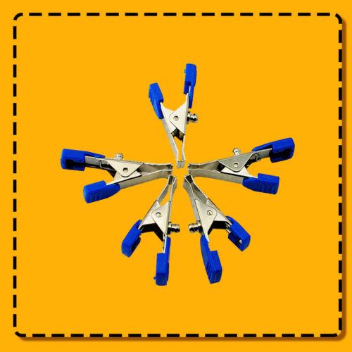 Universal Connect Snap-On Electrode Clip Set Veterinary ECG Monitoring 45mmx7mm Size 5 Pack