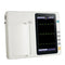 Portable 3-channel ECG machine with 12 lead electrodes, 7-inch touch screen LCD and digital color display
