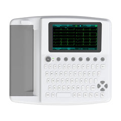 Portable 12 Lead ECG Machine 7 Inch Touch Screen Digital Electrocardiograph for ICU and Remote Heart Monitoring