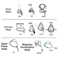 CPAP Mask Face Mask CPAP Auto CPAP BiPAP Mask With Free Genuine Headgear Grey  Sleep Apnea Snoring People