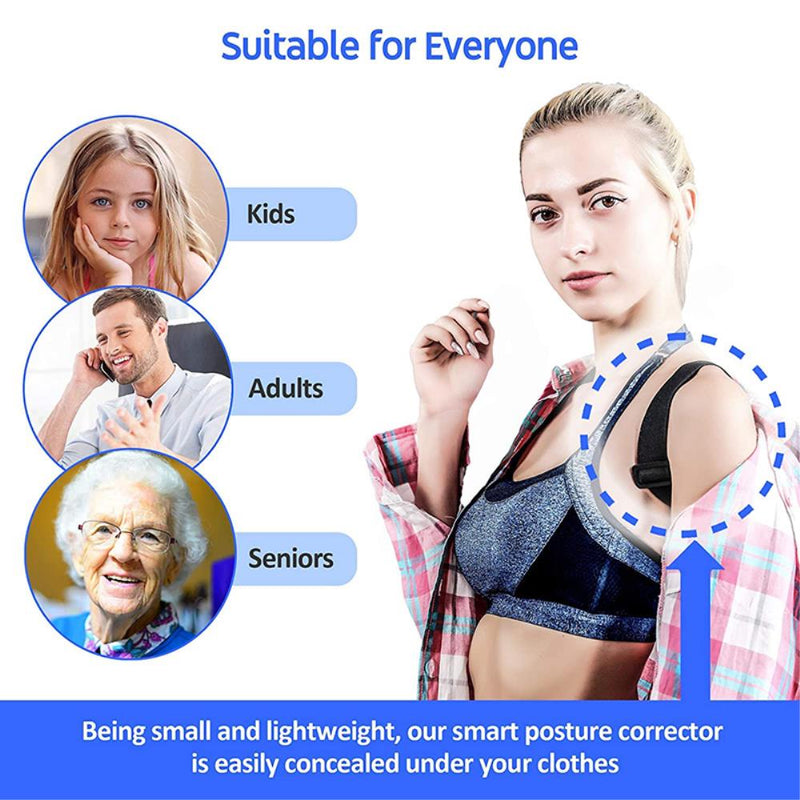 Charge Anti-Humpback Smart Back Posture Corrector Adjustable Anglel Hunchback Posture Brace Corrector Shoulder Training