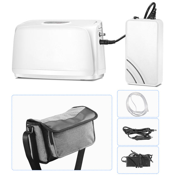 Portable 3L/min Oxygen Concentrator Machine Home and Car Use