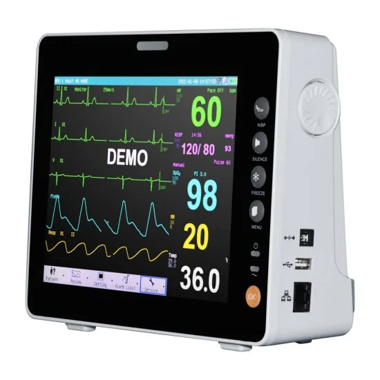 8 Inch Multi-parameter Monitor ICU Dental Patient Monitor ECG NIBP SPO2 TEMP RESP