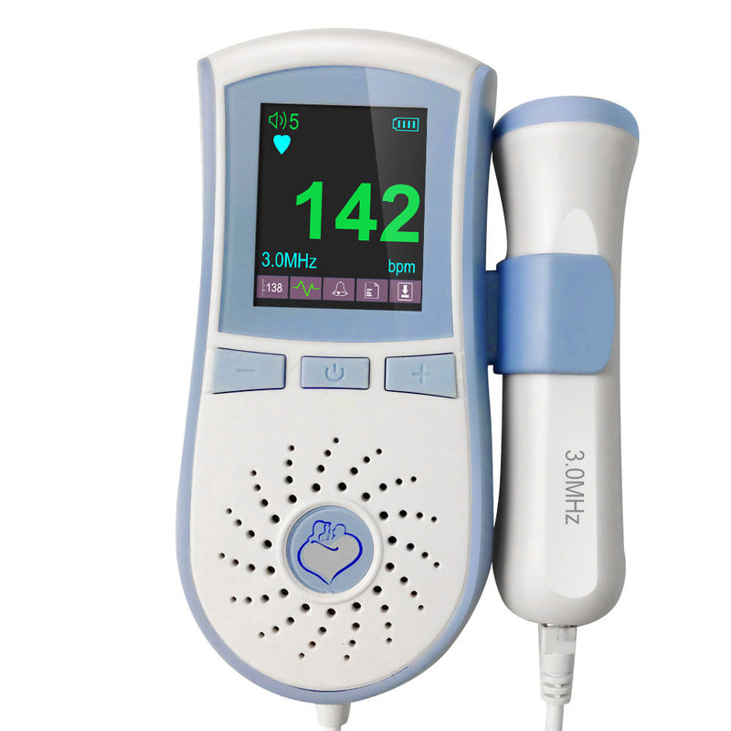 Color LCD Display Pocket Fetal Doppler 3MHz