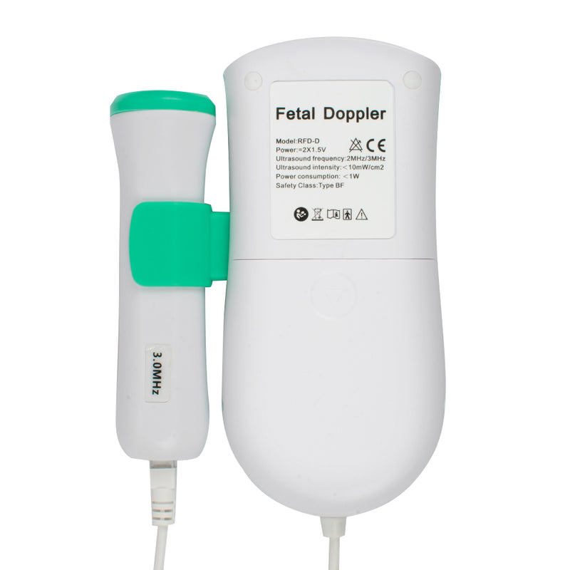 Portable Color LCD Display Pocket Fetal Doppler 3MHz