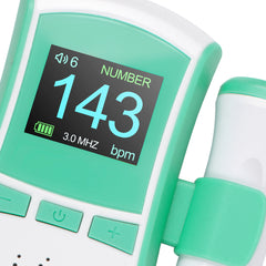 Portable Color LCD Display Pocket Fetal Doppler 3MHz