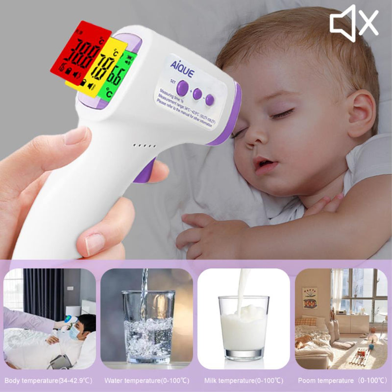Baby Digital Infrared Forehead Thermometer Fever Contactless Temperature Meter Adult