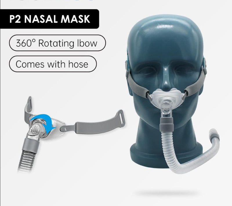 CPAP Machine E-20C with 2 CPAP Mask Headgear Humidifier Filter Hose Bag Breathing Portable Respirator  Anti Snoring