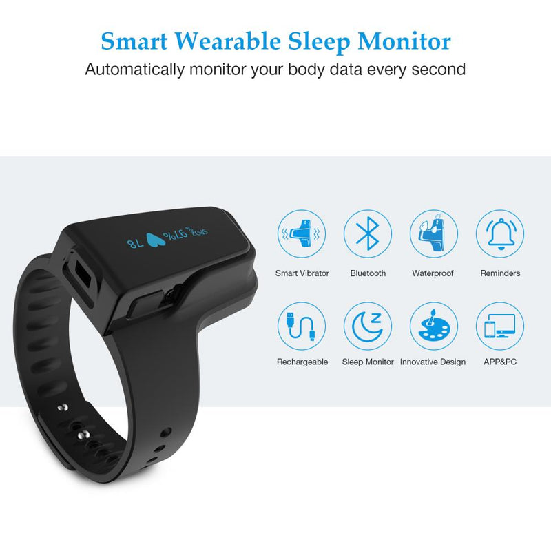 O2 Max Wrist Oxygen Saturation Monitor Rechargeable Bluetooth Oximeter Sleep Oxygen Monitor
