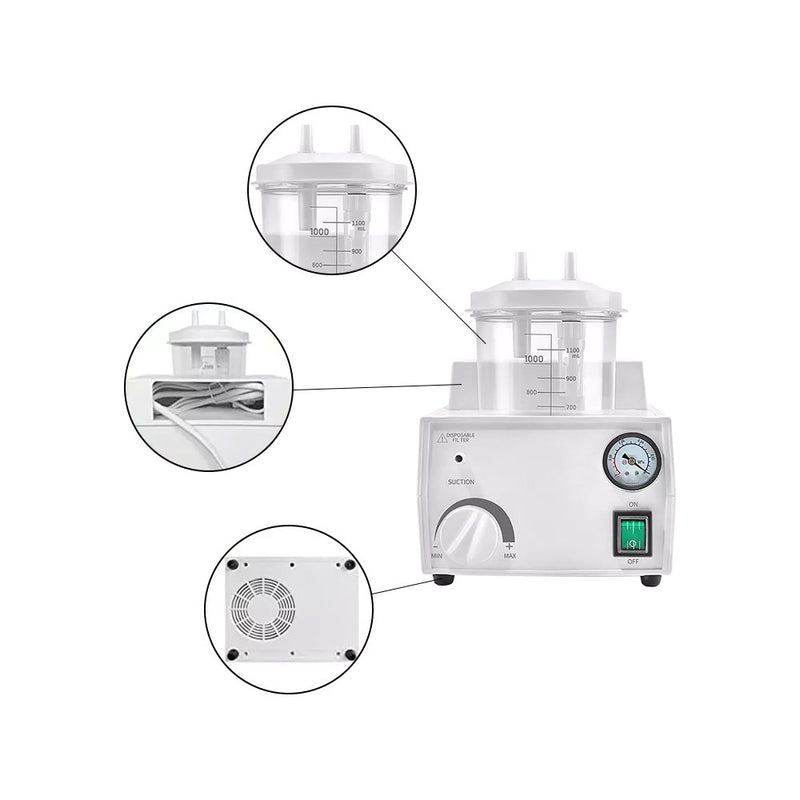 Portable Phlegm Suction Machine,Phlegm Suction Unit 1000ml
