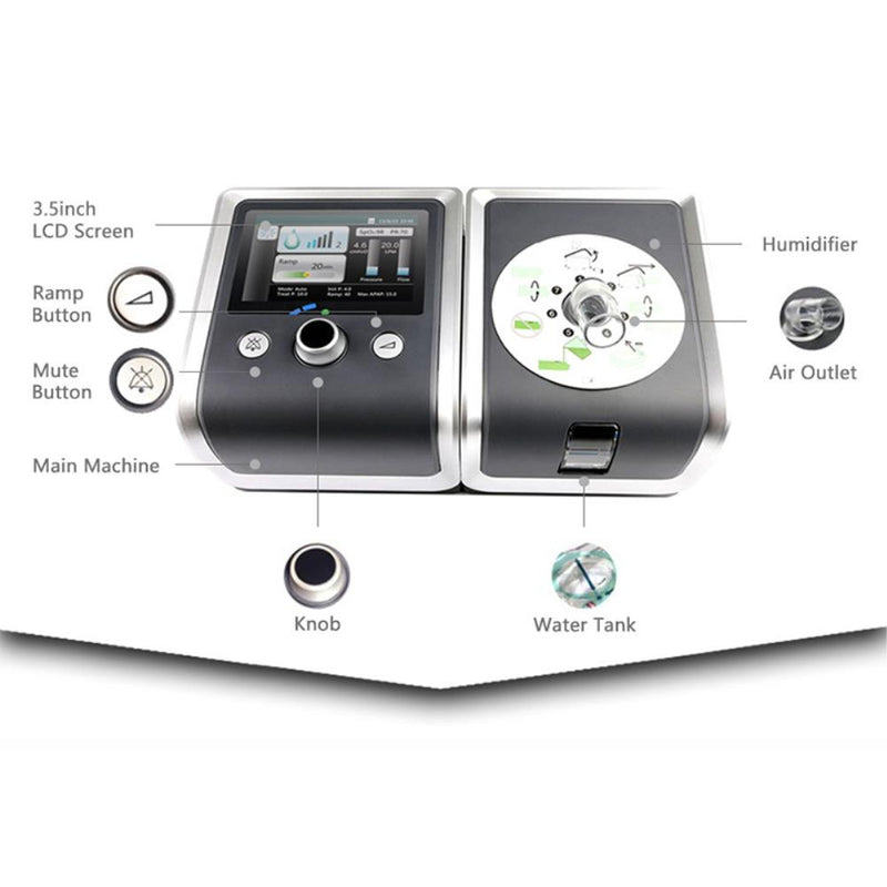 E-20A Auto CPAP Machine APAP Sleep Apnea Machine with Full Face Mask Humidifier