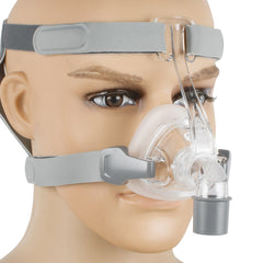 Nasal Mask With Adjustable Headgear Strap Clip For Sleep Apnea Anti Snoring