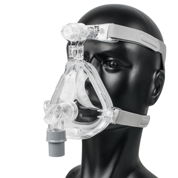 Full Face Mask for Sleep Apnea Snoring With Adjustable Strap Clips