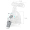 CPAP Nasal Mask With Adjustable Headgear For Sleep Apnea Anti Snoring