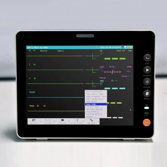 8 Inch Multi-parameter Monitor ICU Dental Patient Monitor ECG NIBP SPO2 TEMP RESP
