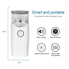 Portable Travel  Inhale Nebulizer Silent Ultrasonic Inalador Nebulizador Children Adult Automizer Steaming Device NE-M01
