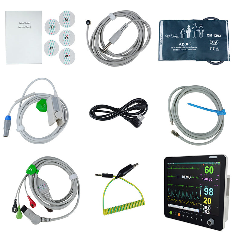 15'' Portable TFT Multi-parameter Patient Monitor