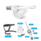 Full Face Mask for Sleep Apnea Snoring With Free Adjustable Headgear