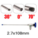 (Only sent to Europe) 70° 2.7x110mm Endoscope Otoscope Fiber Optic Ear mirror ENT Connector Surgical Medical