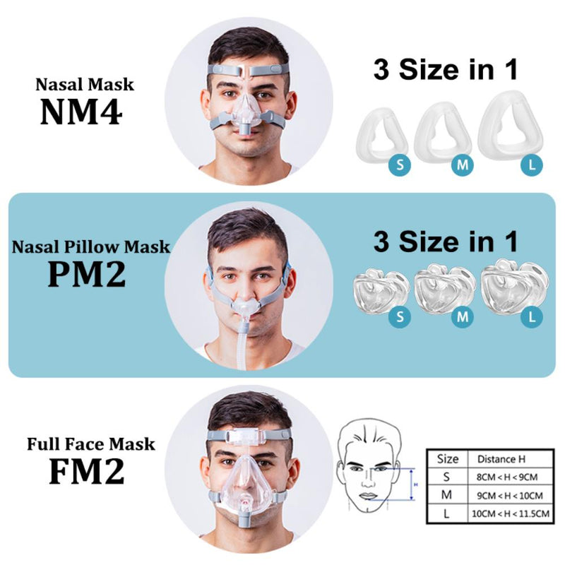 T-25A BiPAP Machine Auto Noninvasive Ventilation Devices with Full Face CPAP Mask for Sleep Apnea Alternative CPAP Equipment