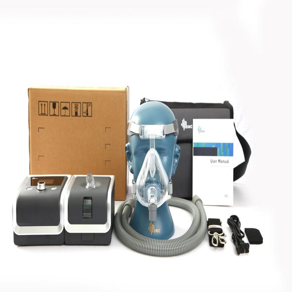 E-20A Auto CPAP Machine Medical Equipment Treat Anti Snoring Sleeping Apnea Contains NM4 FM2 Mask Humidifier Tube 4G SD Card