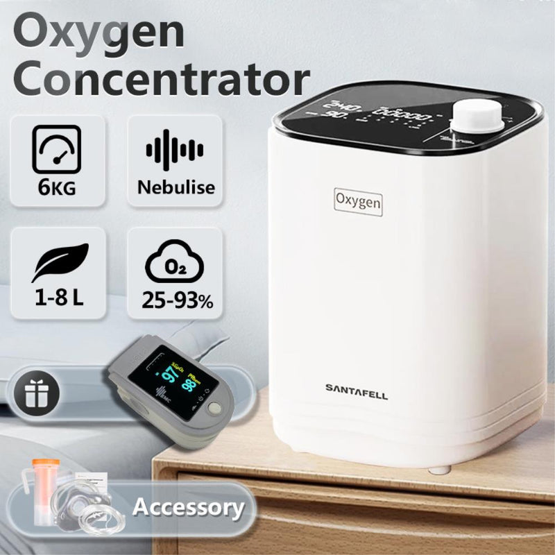 1L-7L Oxygen Concentrator Oxygen Generator With Atomization Oxygene Machine Low Operation Noise